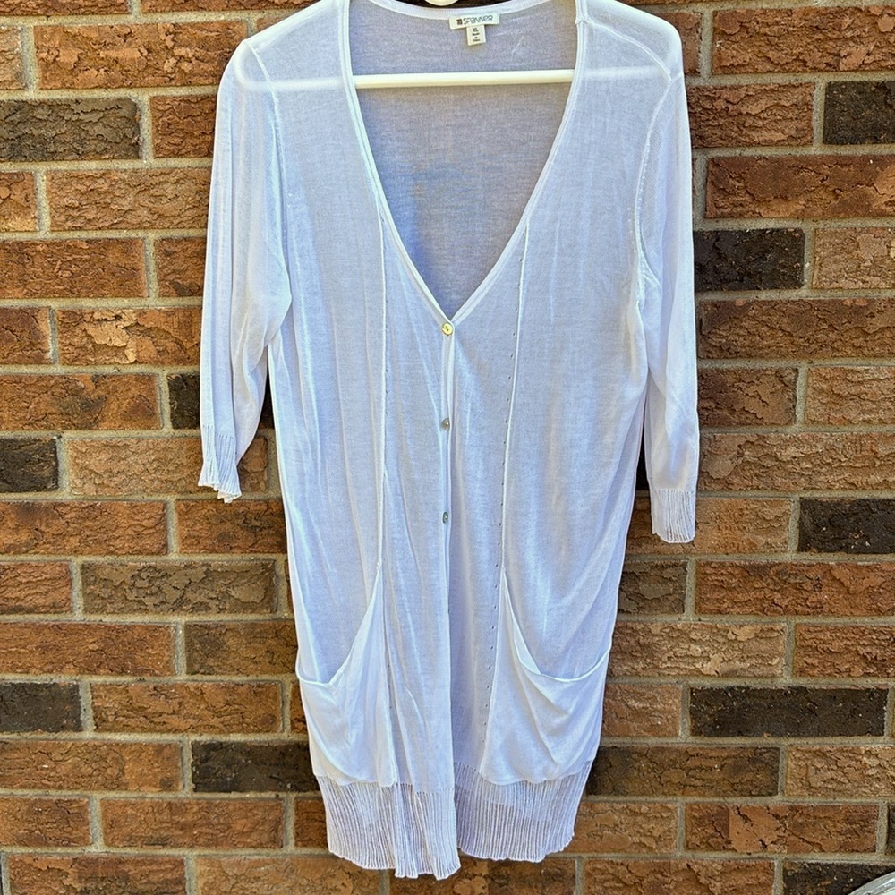 Spanner new lightweight white cardi/coverup